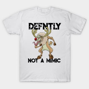 Roleplaying Mimic Creature RPG Joke Meme DM PnP Christmas T-Shirt